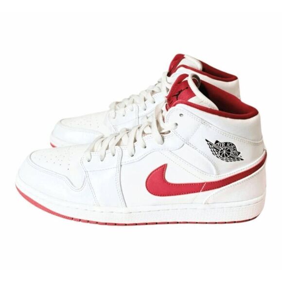 NIKE Air Jordan 1 Retro \'White Gym Red\' Sneakers Size 13 main image 6